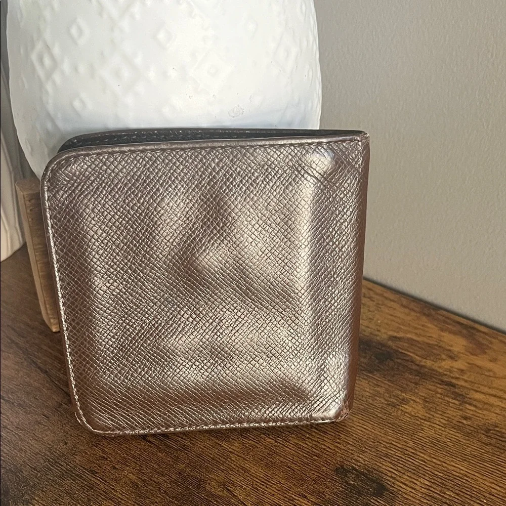 Louis Vuitton Brown Leather Zip Around Wallet